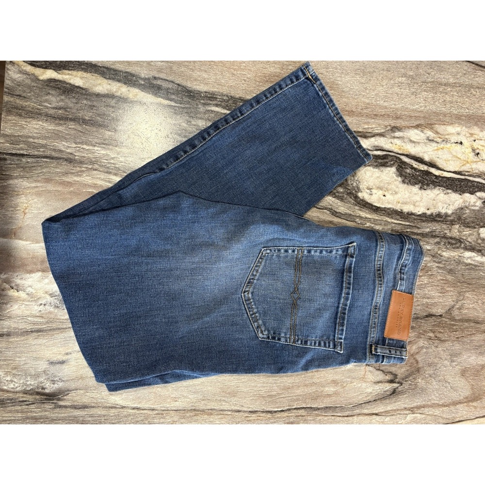 Lucky Brand 410 Athletic Straight Fit Men's Dark Wash Stretch Denim Jeans 32x32